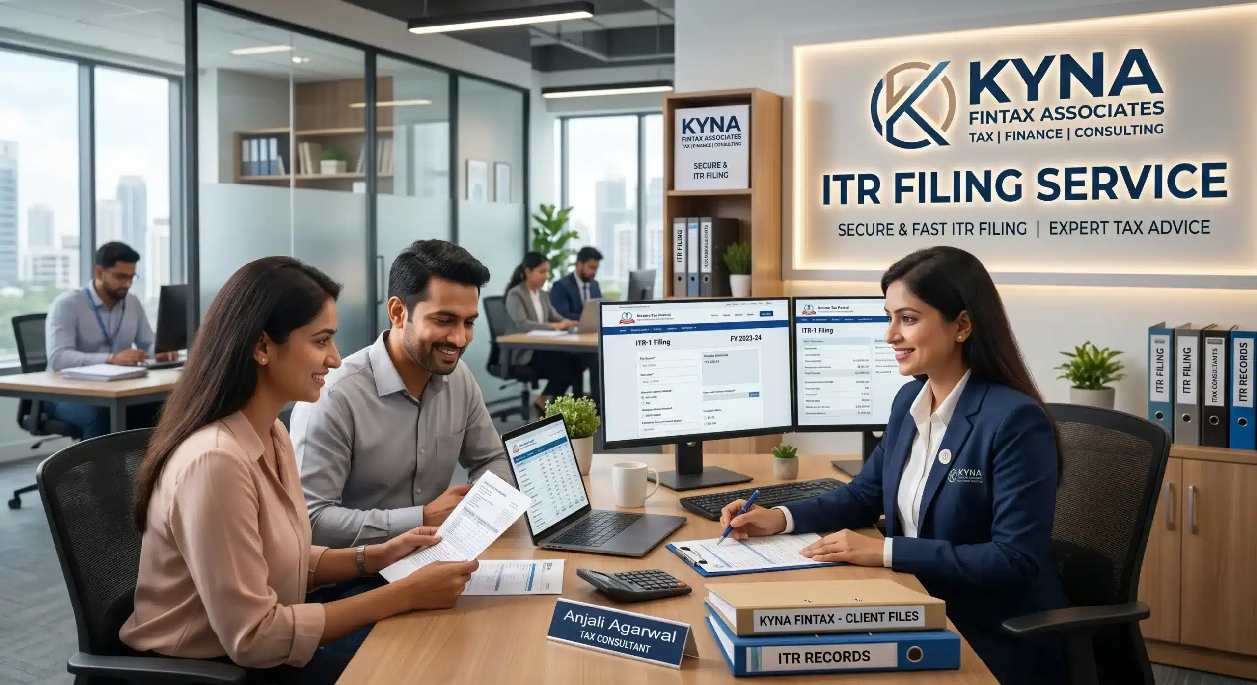 itr-3 return filing service kyna fintax associates