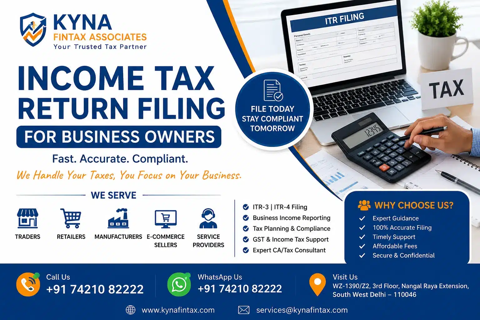 Income Tax Return Filing for business owners