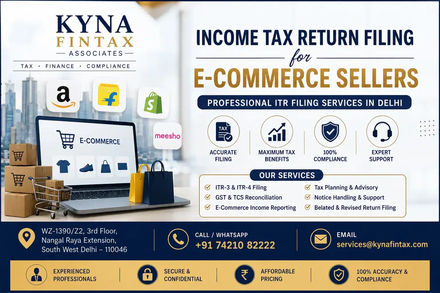 Income Tax Return Filing for e-commerce sellers