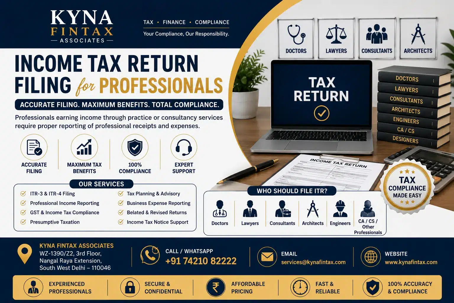 Income Tax Return Filing for professionals