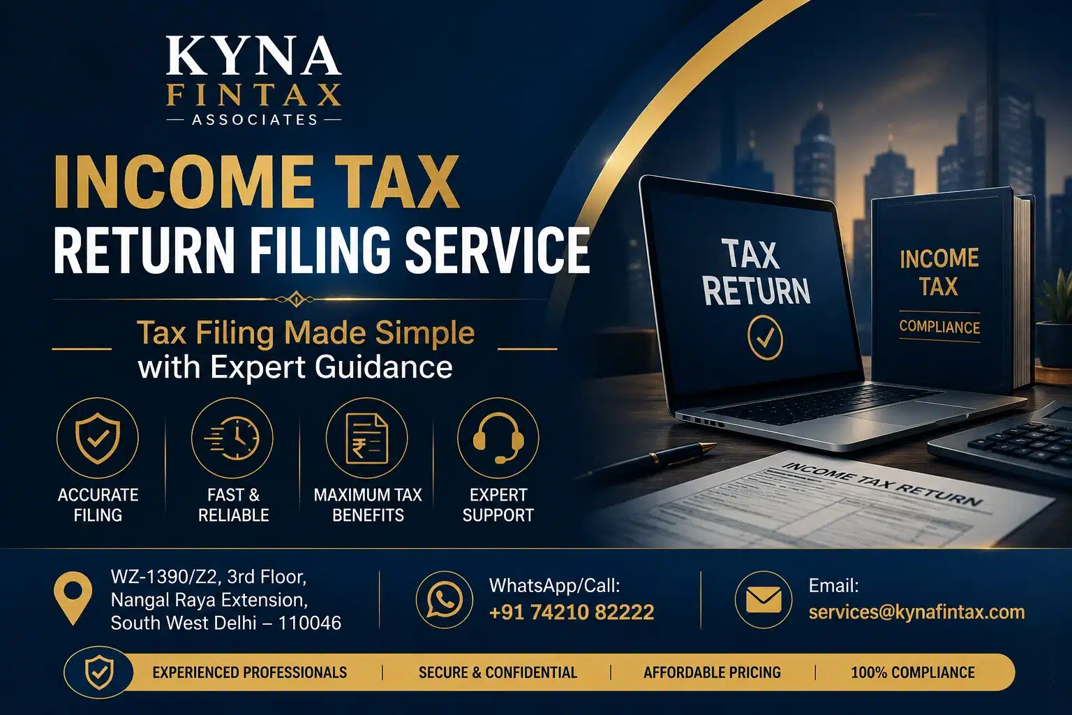 Income Tax Return Filing for service providers