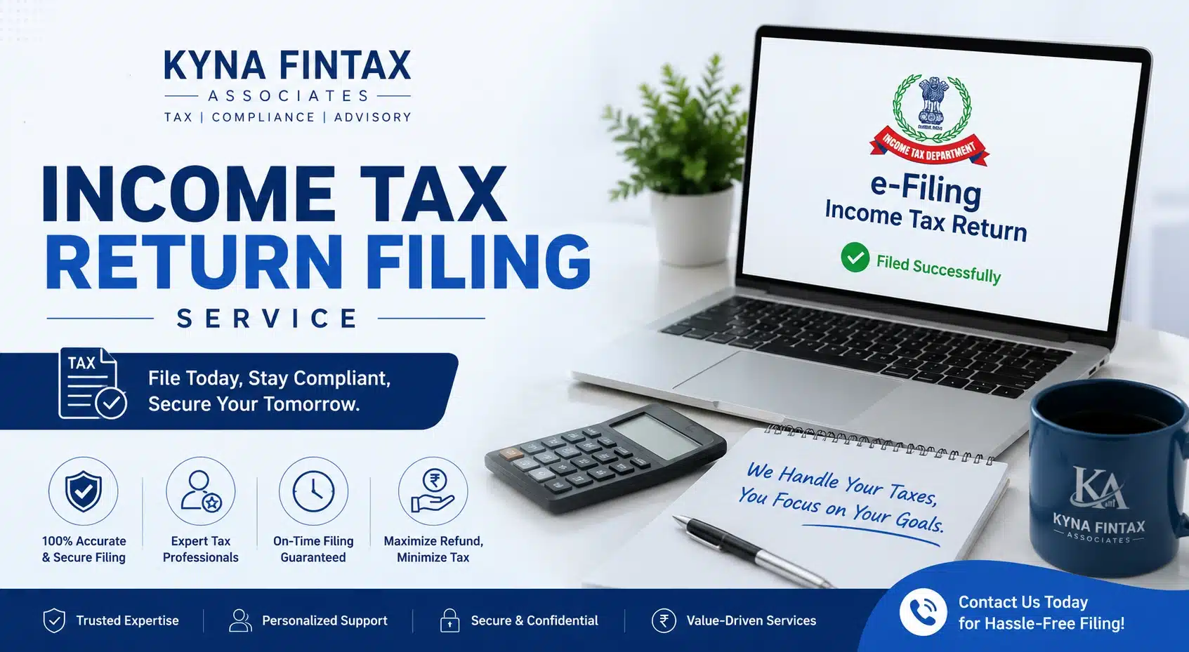 Income tax return filing services kyna fintax associates