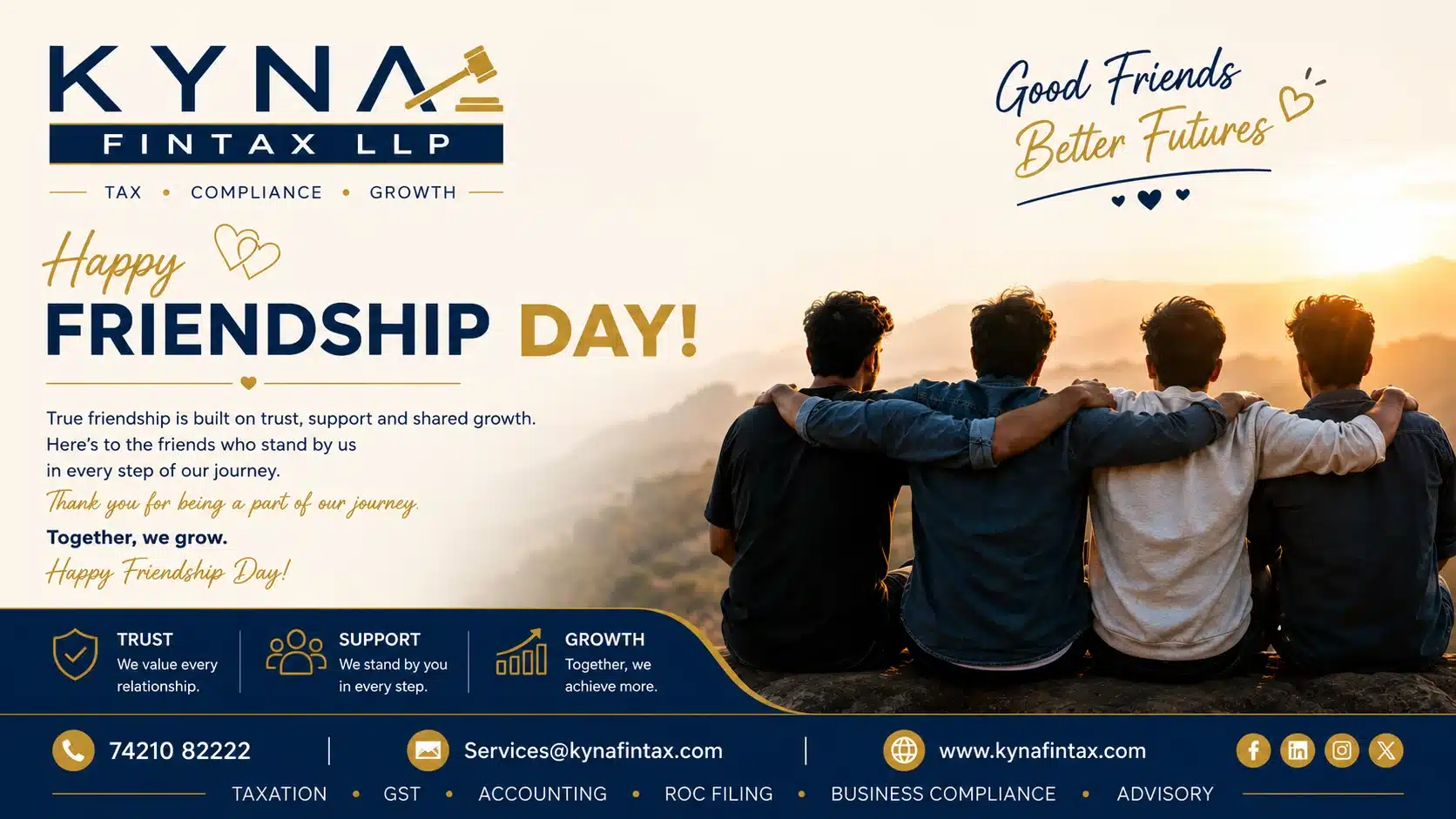 friendship Day 2026 Kyna Fintax LLP